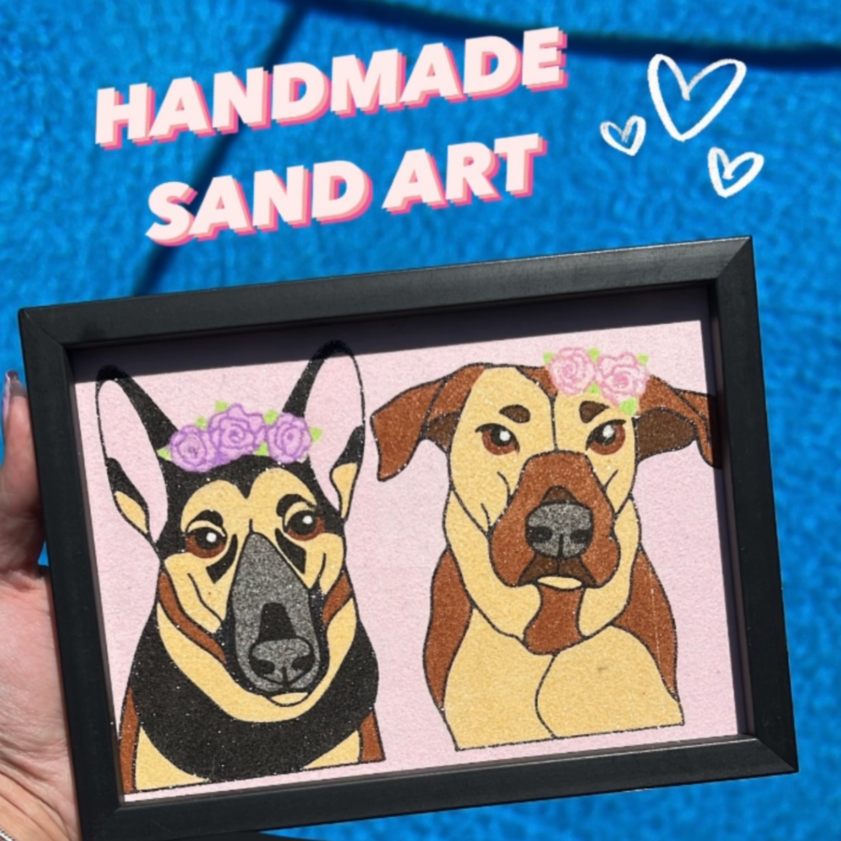 Personalized Sand Art Portraits of Pets