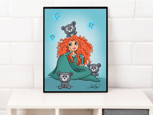 Princess Digital Artwork (Merida Inspired)